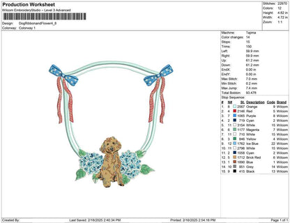 Dog Ribbon and Flower