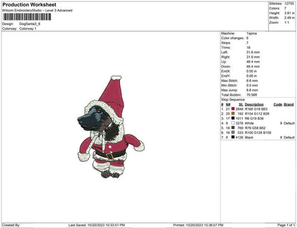Dog Santa