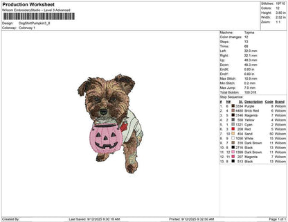 Dog shirt Pumpkin