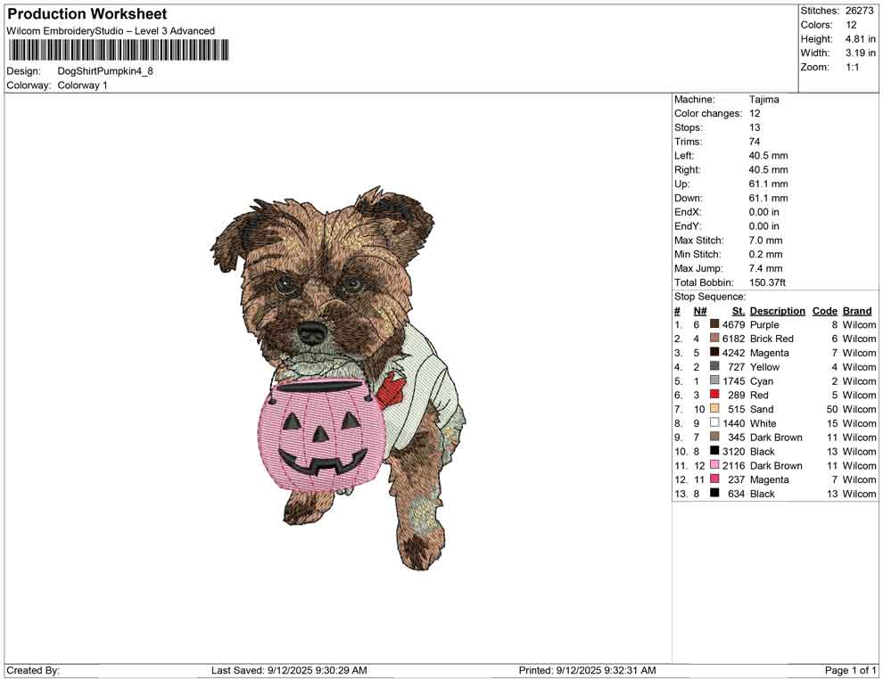 Dog shirt Pumpkin