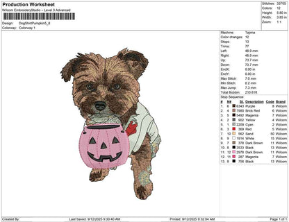 Dog shirt Pumpkin