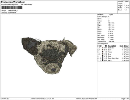 Dog Small face