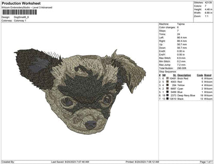 Dog Small face