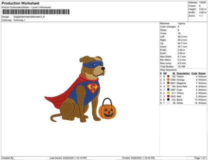 Dog Spiderman Halloween