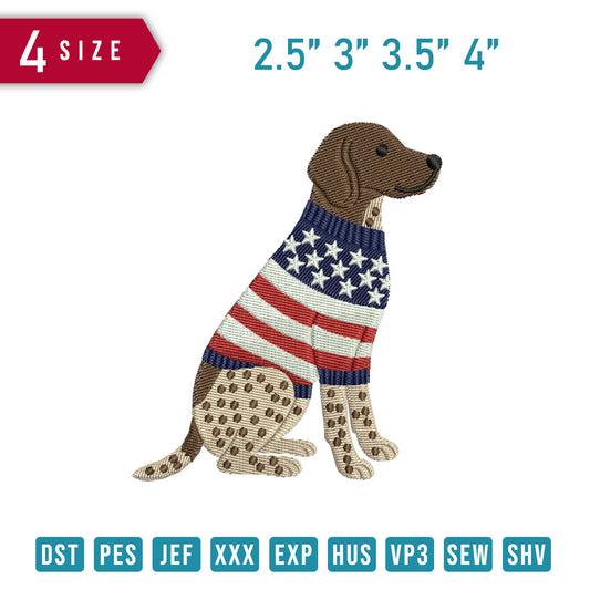 Dog Wearing Usa Sweater C
