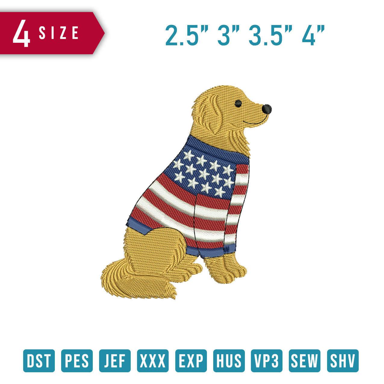 Dog Wearing Usa Sweater F