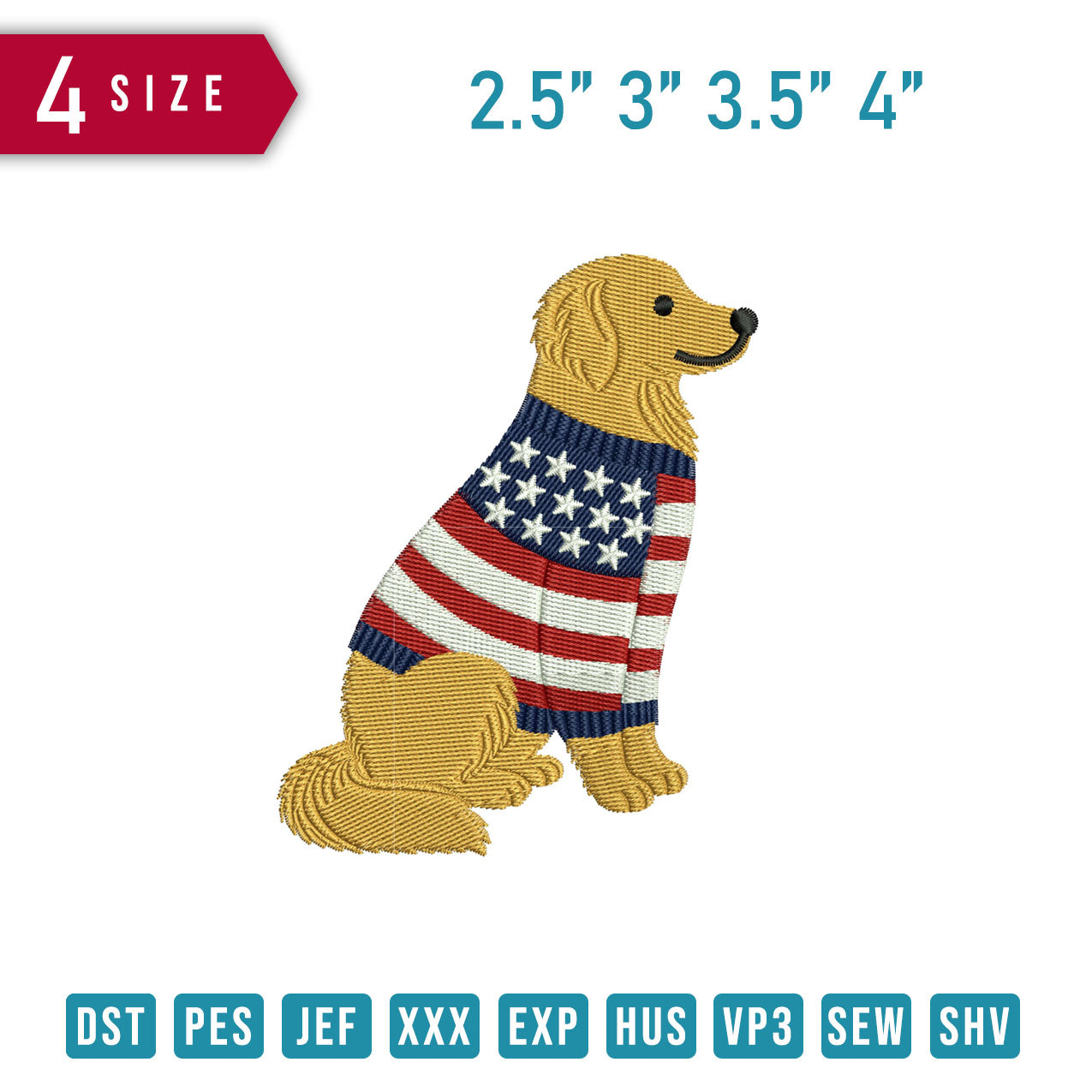 Dog Wearing Usa Sweater F