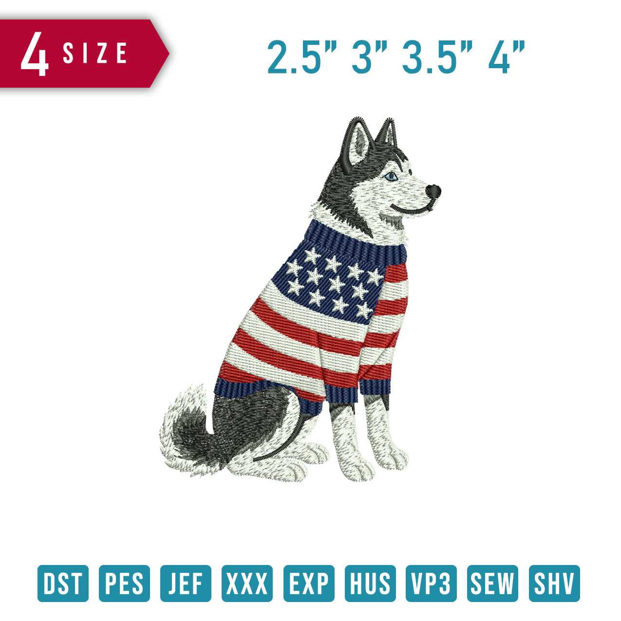 Dog Wearing Usa Sweater E