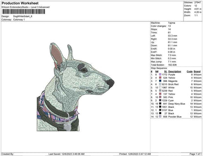 Dog white side