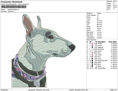 Dog white side