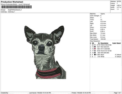Dog With necklace