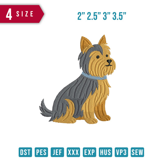 Dog Yorkie Ribbon