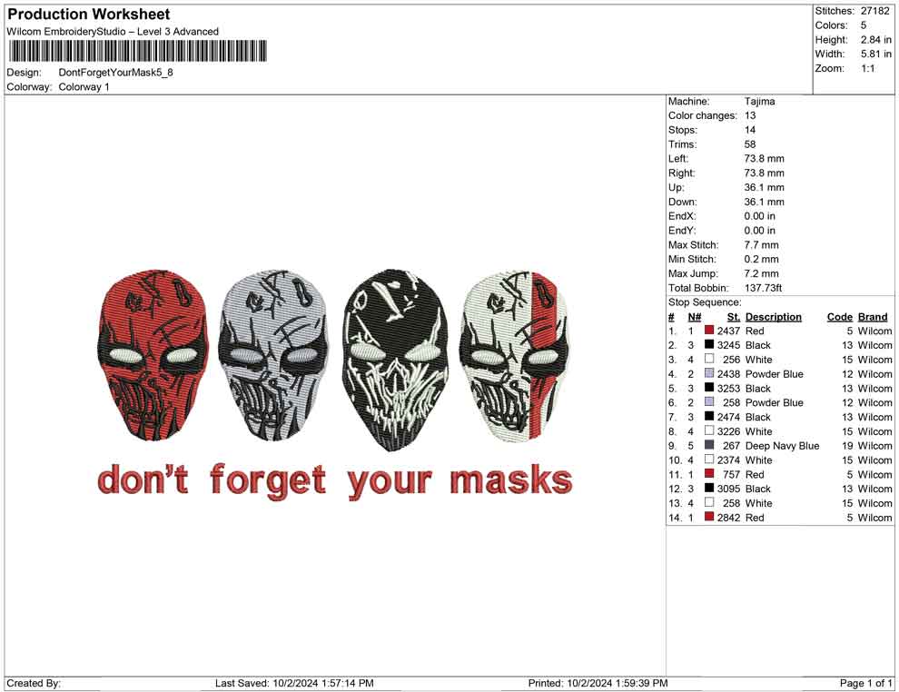 Dont Forget Your Mask