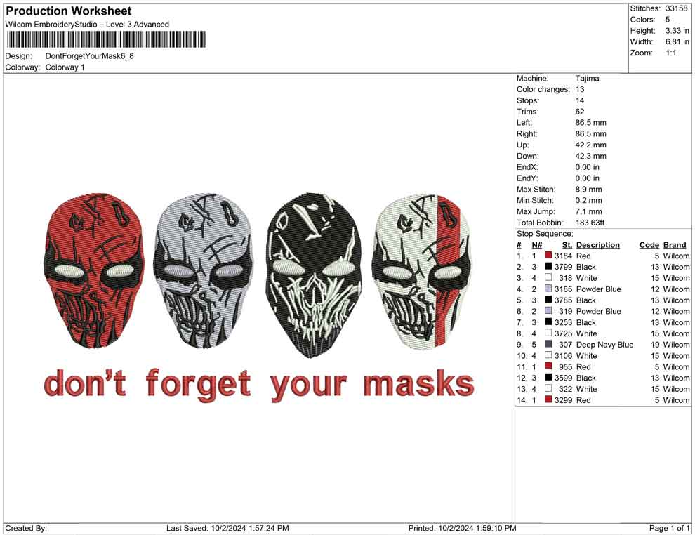 Dont Forget Your Mask