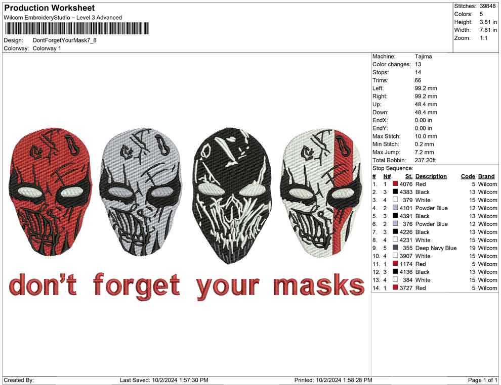 Dont Forget Your Mask