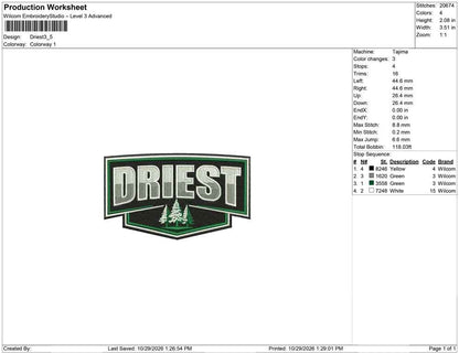 Driest
