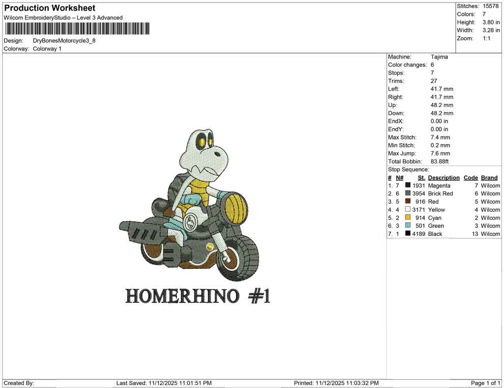 Dry Bones Motorcycle