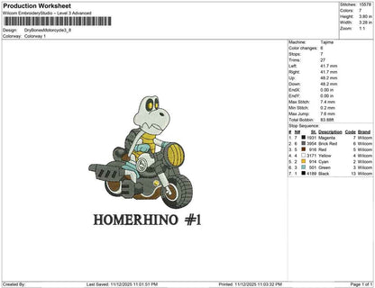 Dry Bones Motorcycle