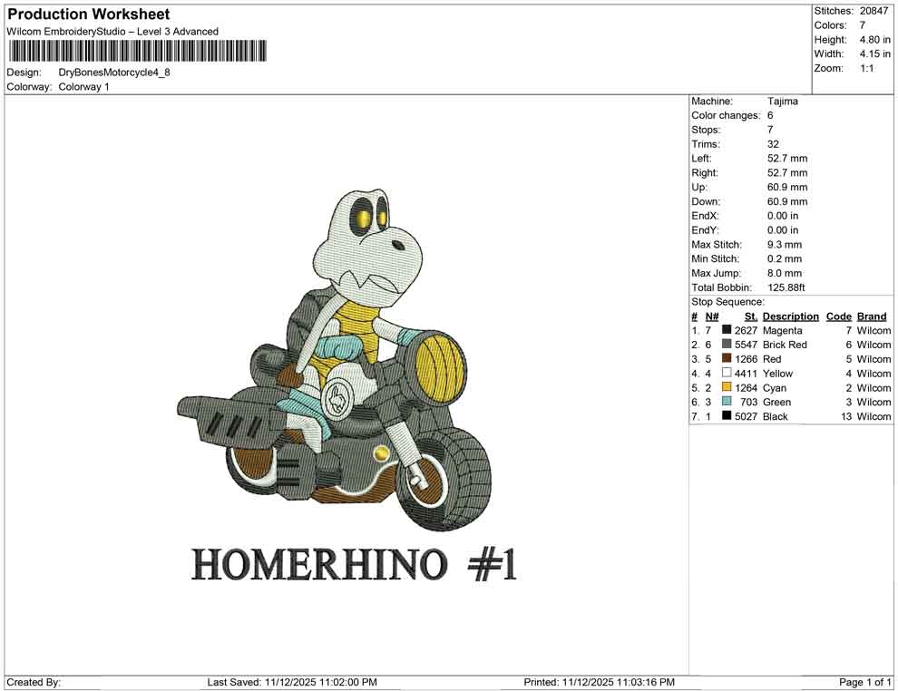 Dry Bones Motorcycle