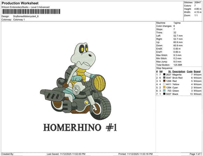 Dry Bones Motorcycle
