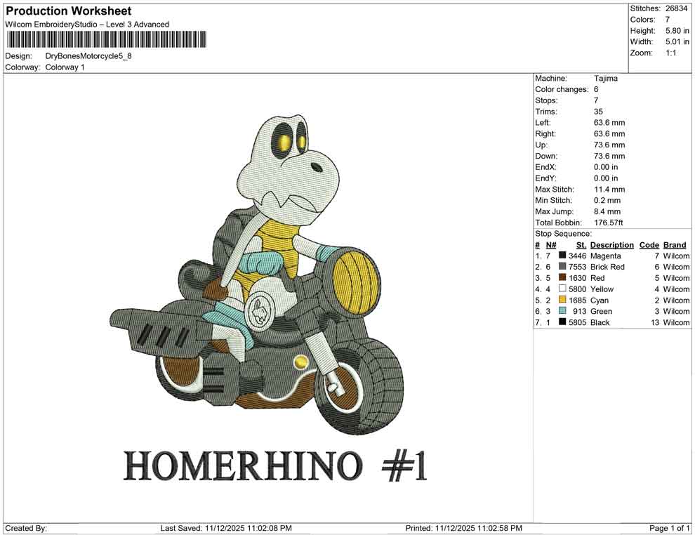 Dry Bones Motorcycle