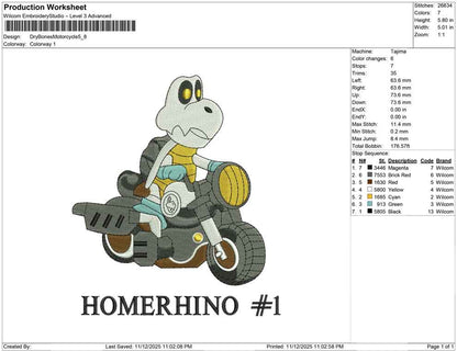 Dry Bones Motorcycle