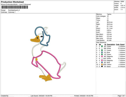 Duck Applique