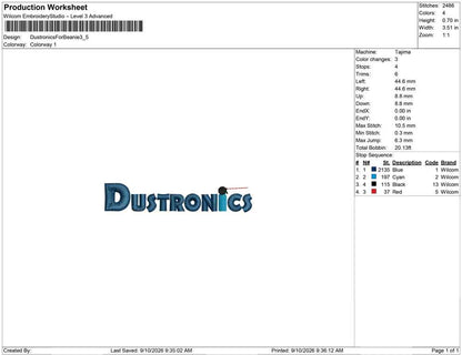 Dustronics For Beanie