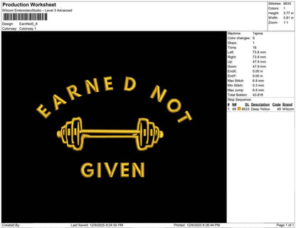 Earn Not