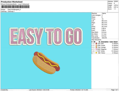 Easy to go burger