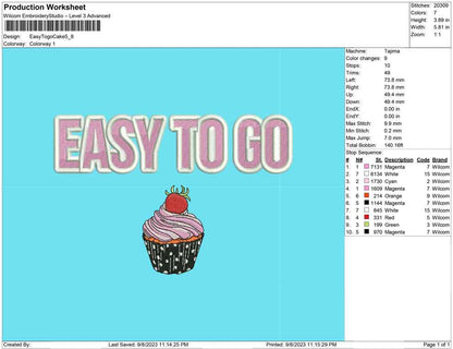 Easy to go Cake