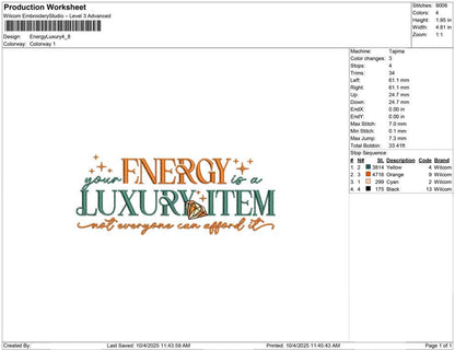 Energy Luxury