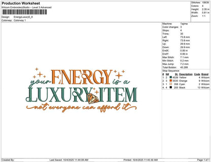 Energy Luxury
