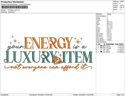 Energy Luxury