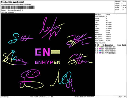 Enhypen signature