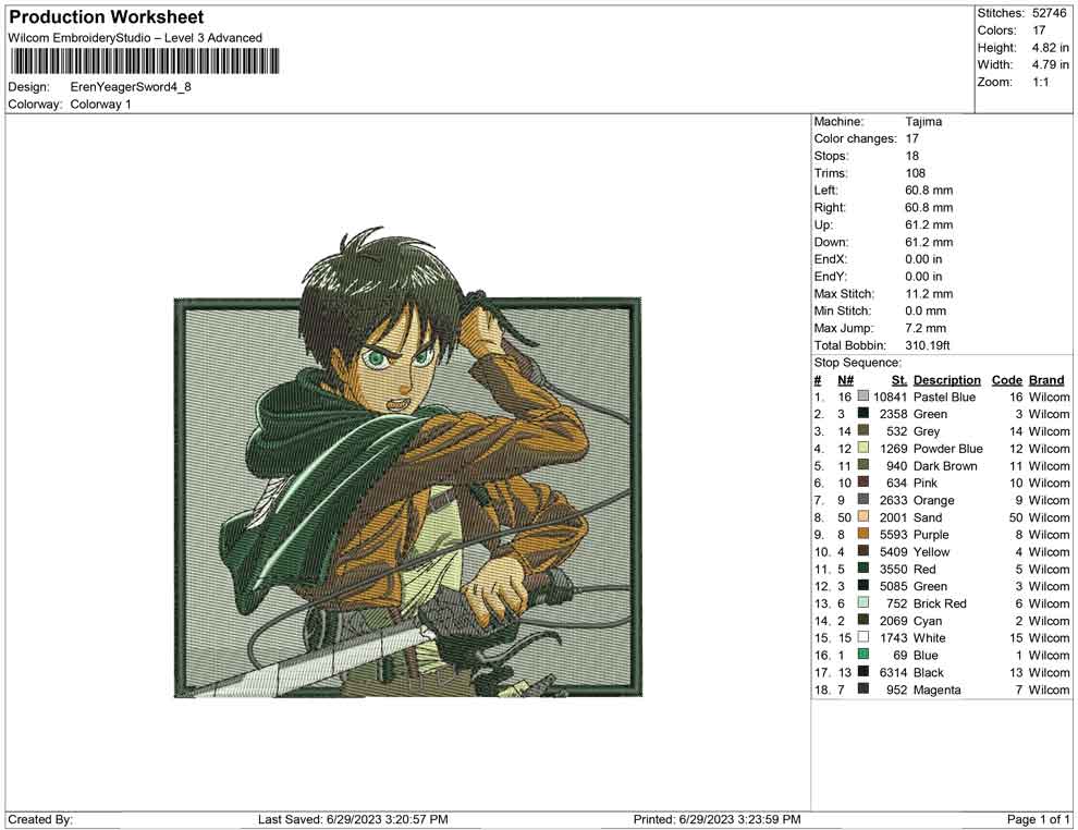 eren Yeager with sword
