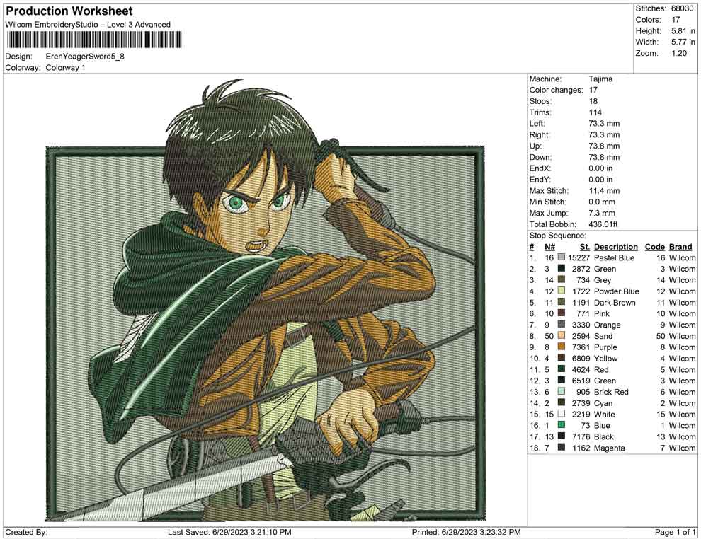 eren Yeager with sword