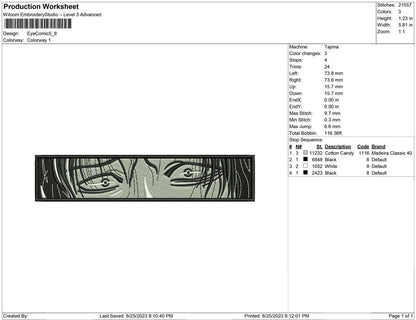 Eye anime Comic