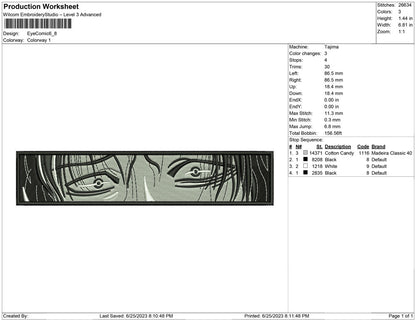 Eye anime Comic