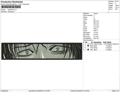 Eye anime Comic