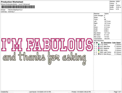 Fabulous Applique