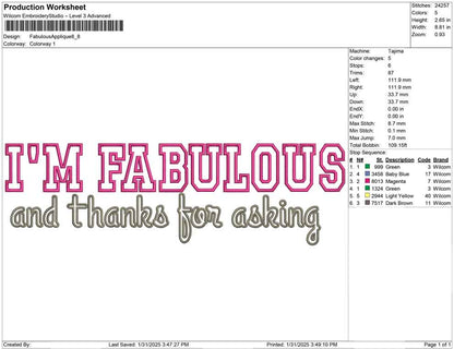 Fabulous Applique