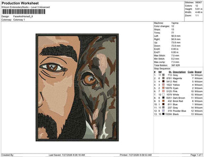 Face And Dog
