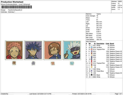 Face Anime Square