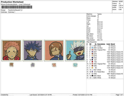 Face Anime Square