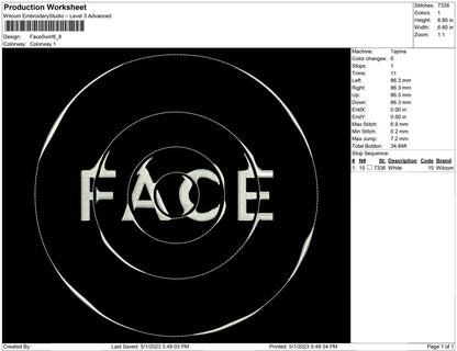 Face Typo Swirl