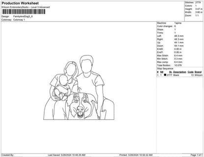 Family And Dog