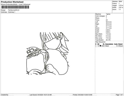 Family Line Art