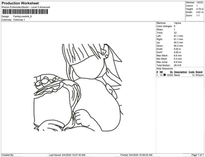 Family Line Art