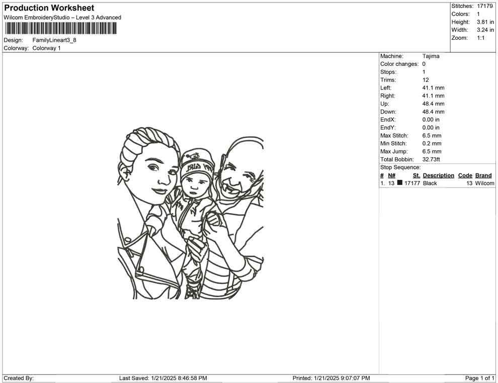 Family Line Art